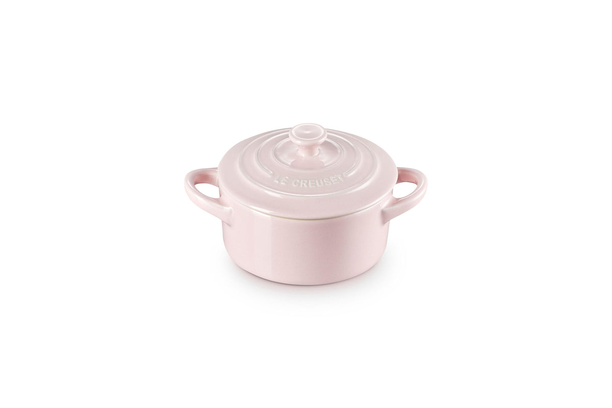 Le Creuset mini round cocotte shallot front view for individual servings