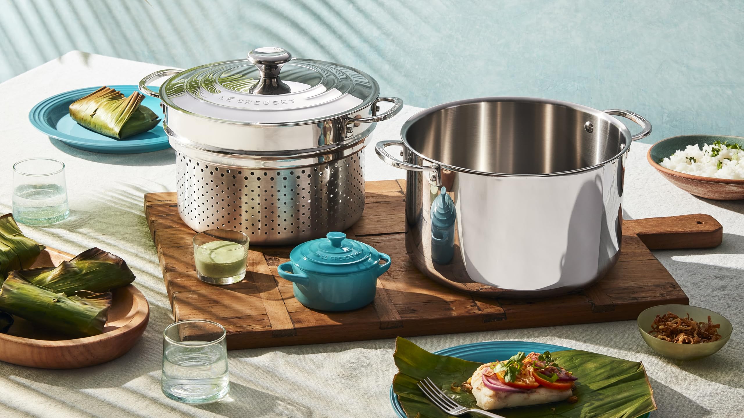 Le Creuset cocotte heat resistant range for oven to table