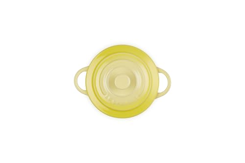 Le Creuset Soleil 8oz cocotte, side view, ideal for single portions at meals.