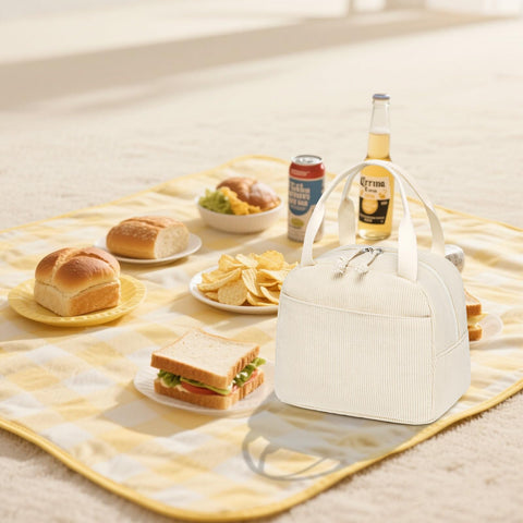 LEDAOU corduroy lunch bag premium-styling for everyday outfits and occasions.
