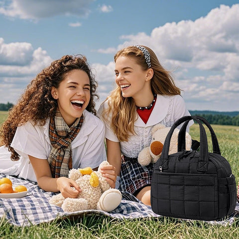 LEDAOU durable-sbs-zipper-lunch-bag-black ensures reliable daily use.