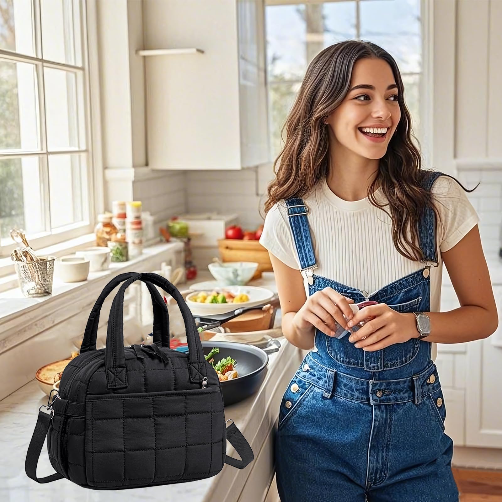 LEDAOU insulated-pearl-foam-lining keeps meals fresh for hours.