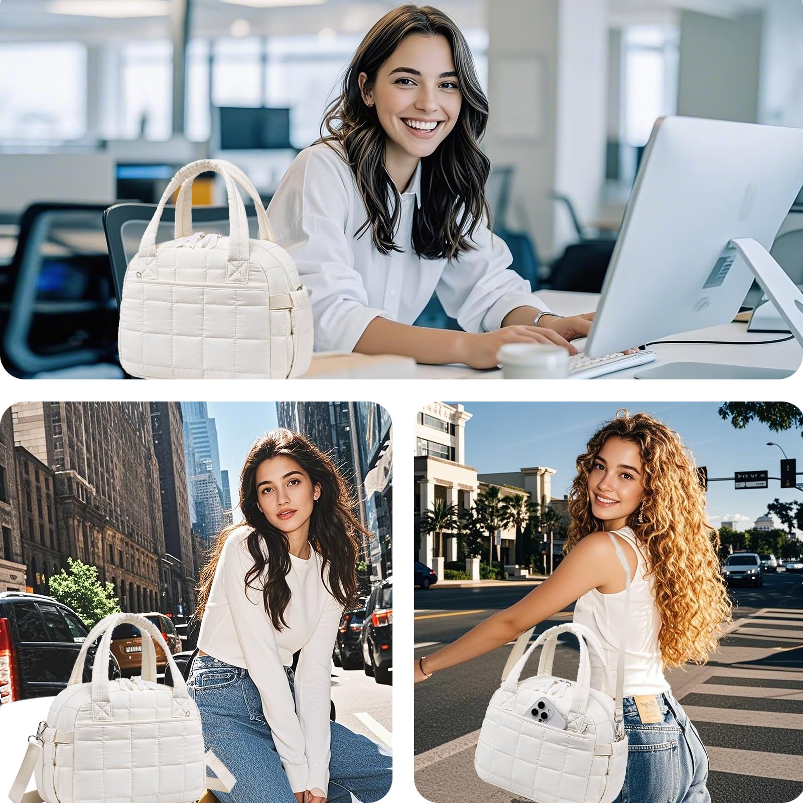 LEDAOU versatile lunch bag for work, school, travel, or picnics