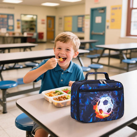 LEDAOU lunch box side view shows compact size ideal for kids