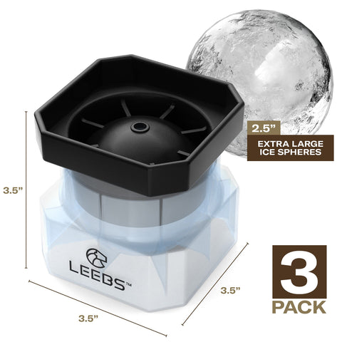 LEEBS easy-release silicone upper half makes removing ice effortless and quick