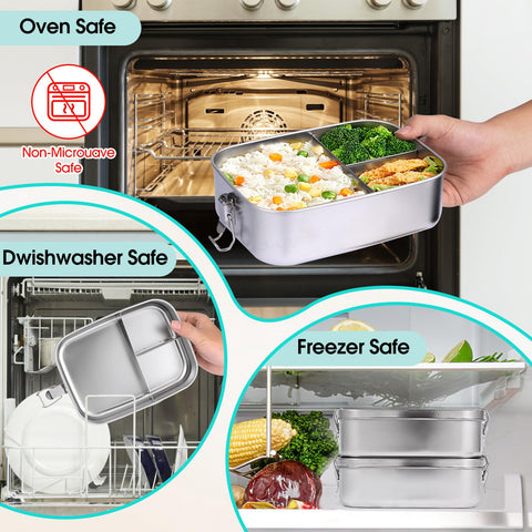 LEEPENK dishwasher-safe exterior simplifies post-meal cleanup