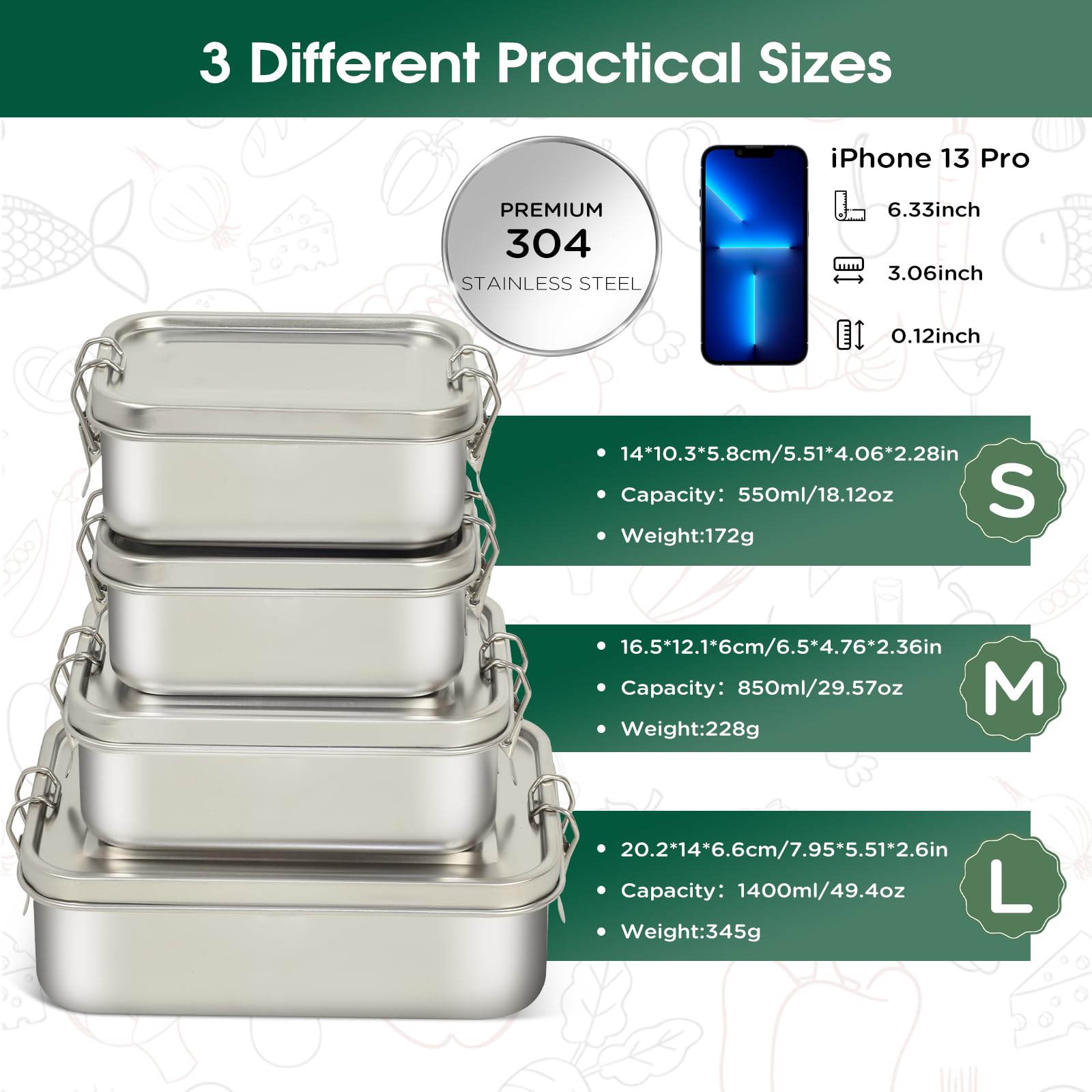 LEEPENK lunchbox leak-proof lid ensures safe transport of liquids and prevents spills.