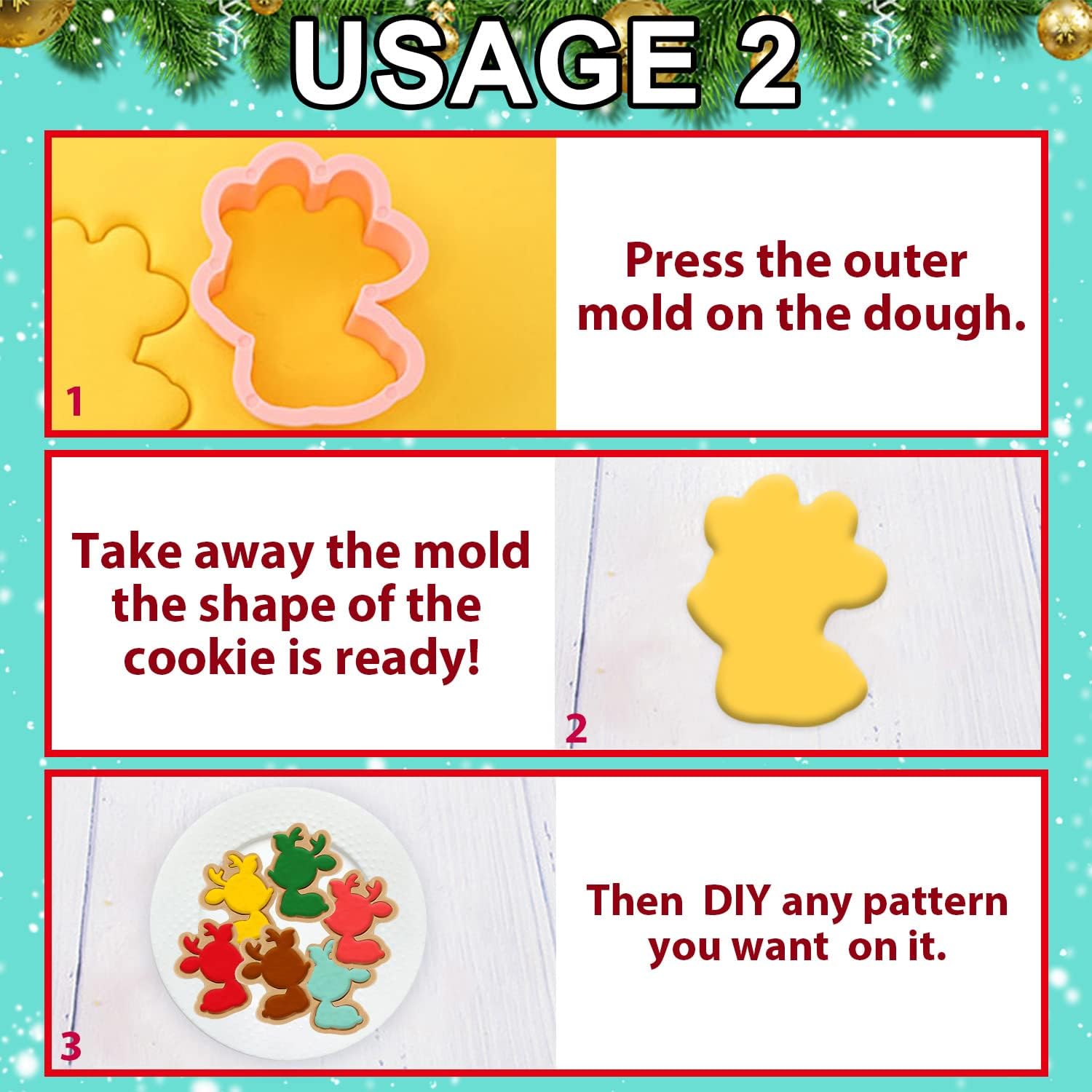 Leesgel House cutter for cozy, festive cookies.