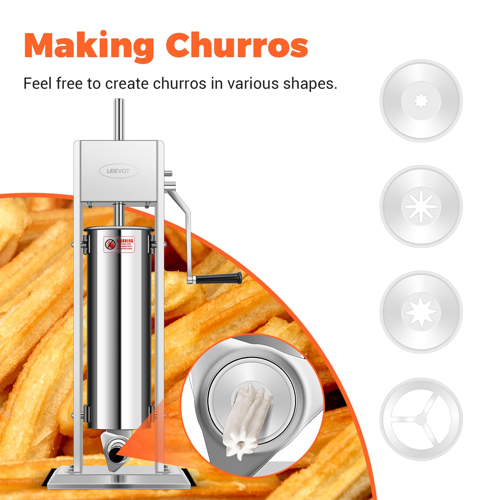 LEEVOT two-speed controls for balancing speed and precision during stuffing.