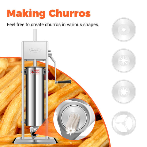 LEEVOT two-speed controls for balancing speed and precision during stuffing.