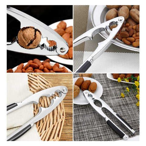 LEFJUBAW Nut Crackers zinc alloy body provides durable, reliable cracking