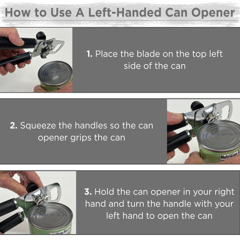 Lefty's left-handed can opener ergonomic lefty design for comfortable grip