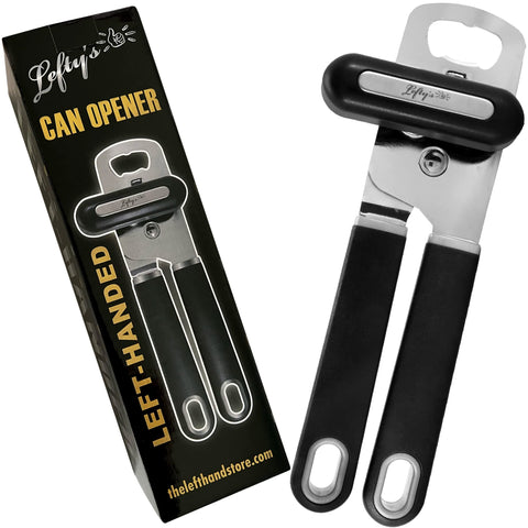 Lefty's left-handed can opener premium black finish for easy use