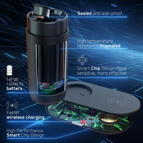 LEGARDLILIU wireless charging base lets you power your phone while drinking