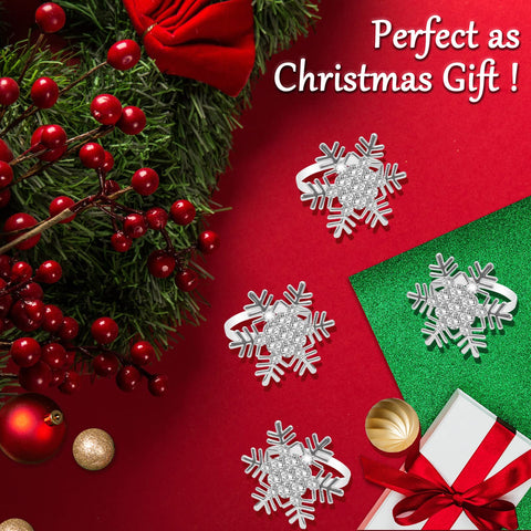 Legigo 12-piece napkin ring set ready for decorating Christmas table.