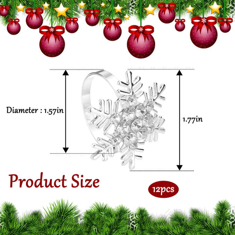 Legigo holiday table decor napkin rings shine with light.