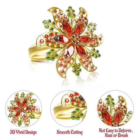 Legigo sparkling alloy napkin ring showcases 3D detail under warm light.