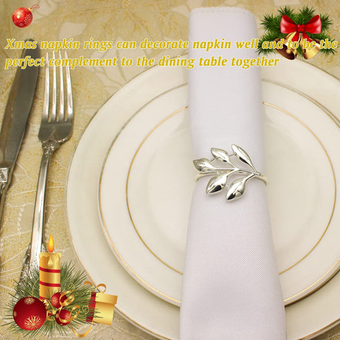 Legigo elegant napkin ring boosts table decor for Christmas and Thanksgiving.
