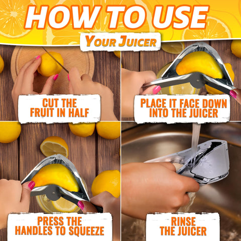 LEGLO compact lemon squeezer for lemons and limes in any kitchen.