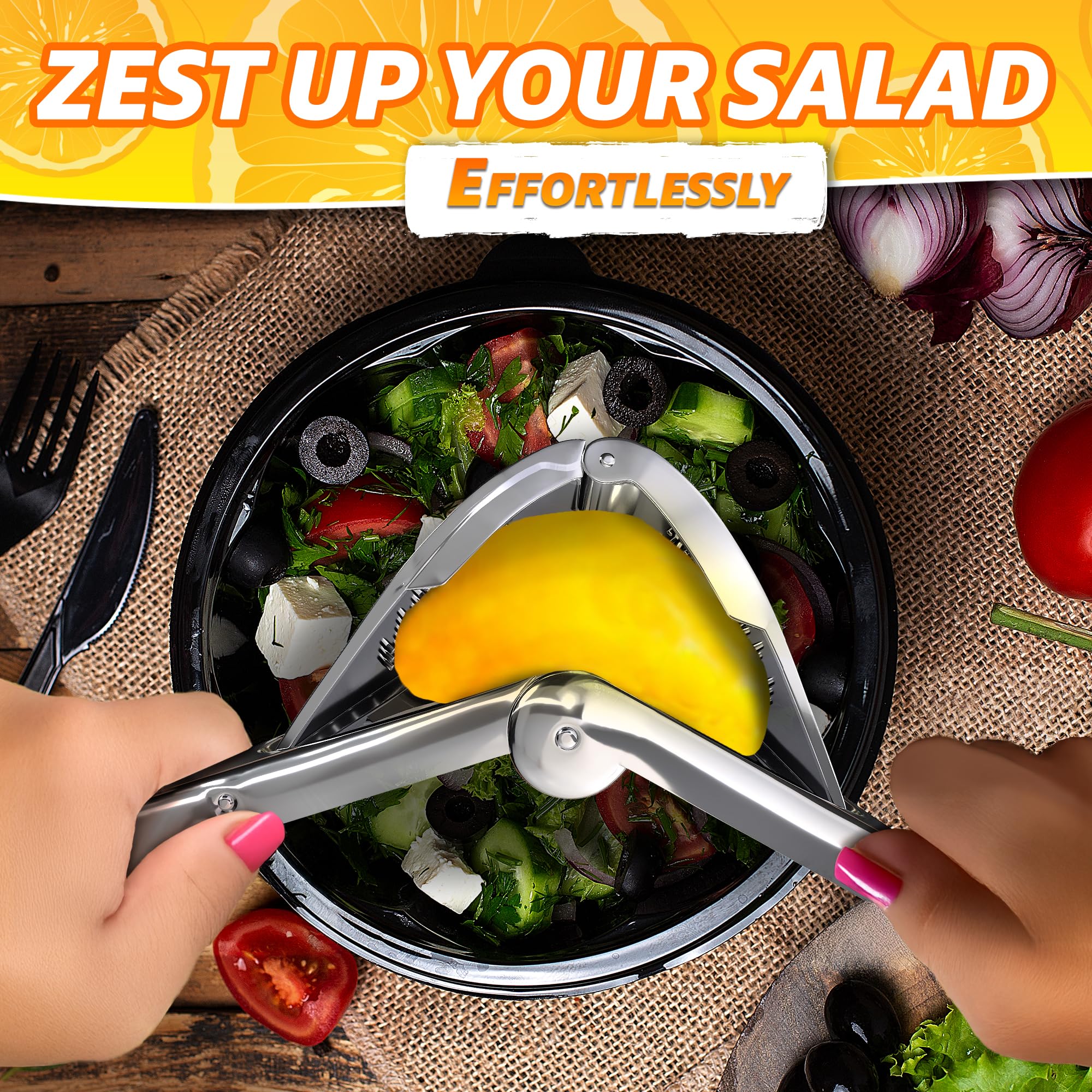 LEGLO handheld citrus squeezer for fresh juice anytime.