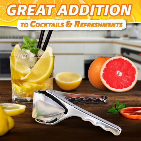 LEGLO versatile citrus press adds flavor to drinks and recipes.