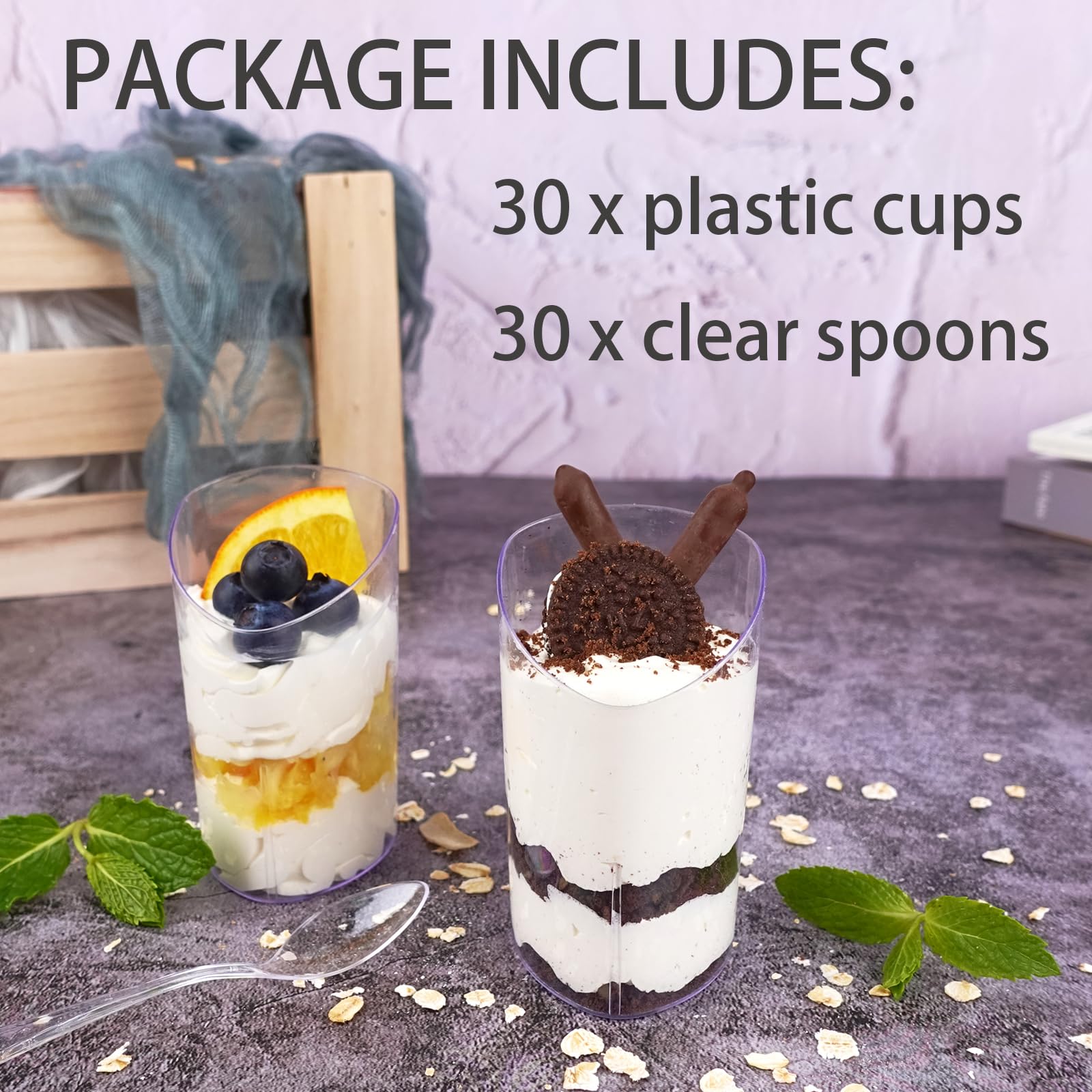Legredic stackable clear cups save space and simplify storage at events.