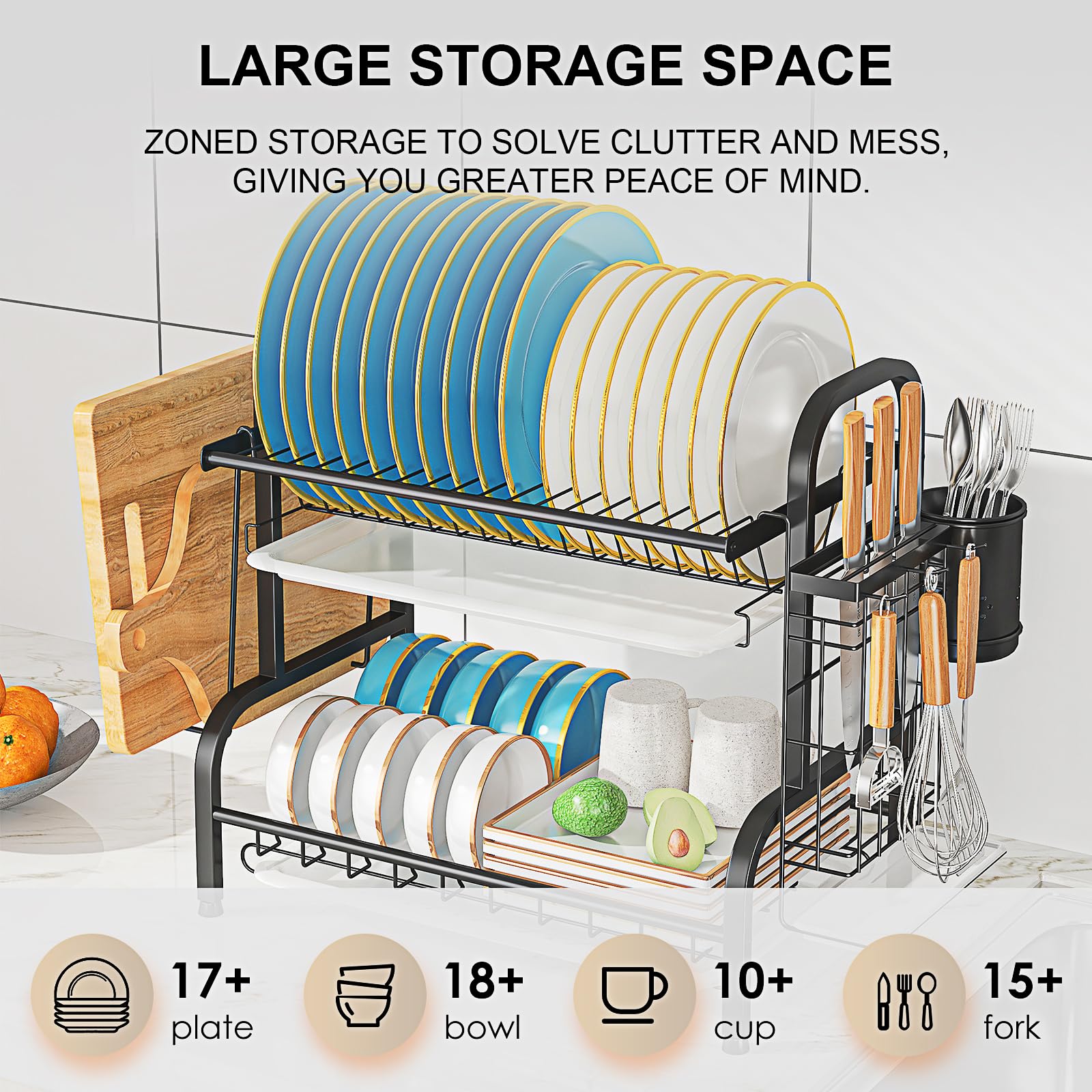 LEGUANG rack with detachable draining tray for versatile drying tasks.