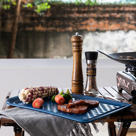 Large LEHAHA tray 17 by 10.5 inches suitable for appetizers and sides