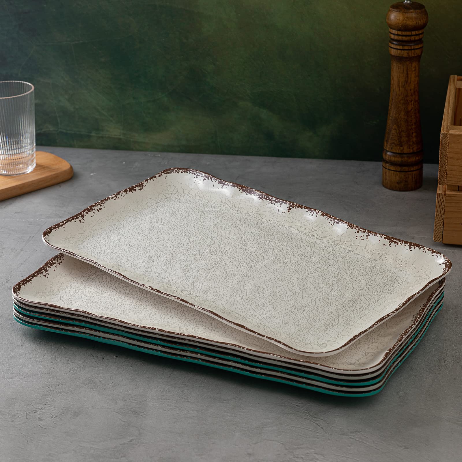 LEHAHA farmhouse serving platter dishwasher-safe for quick cleanup after gatherings