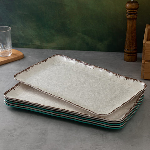 LEHAHA farmhouse serving platter dishwasher-safe for quick cleanup after gatherings