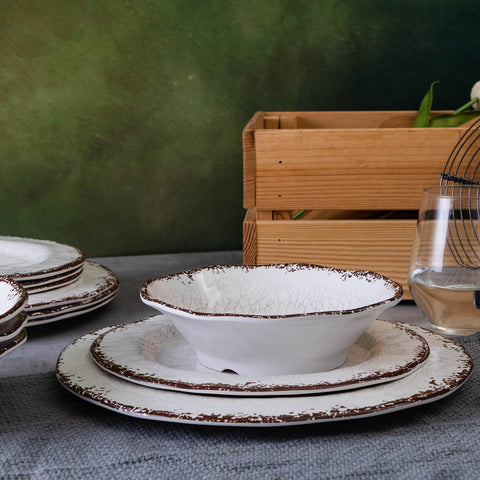 LEHAHA farmhouse serving platter nesting-capable design saves cupboard space