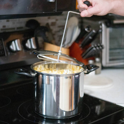 Lehman's popper doubles as a cooking pot for soups and potatoes