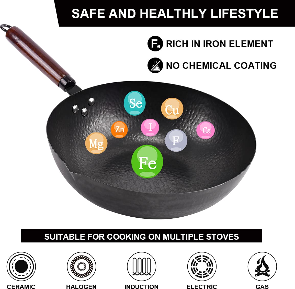 Leidawn 11-piece wok set with accessories for quick weeknight meals.