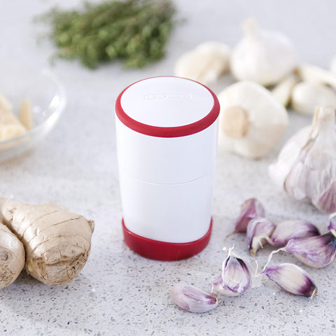 Leifheit Gourmet Garlic Slicer with stainless blades for precise ginger and cheese slices