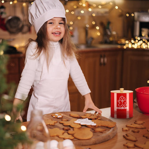 LEIFIDE one-point-one-gallon capacity emphasizes generous storage for cookies and snacks.