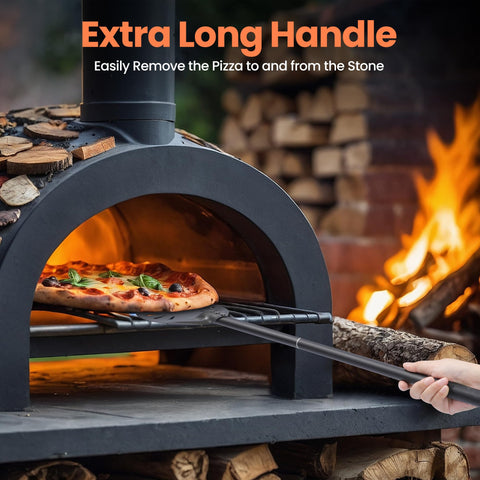 Leightszen hard anodized aluminum pizza peel offering durability and rust resistance
