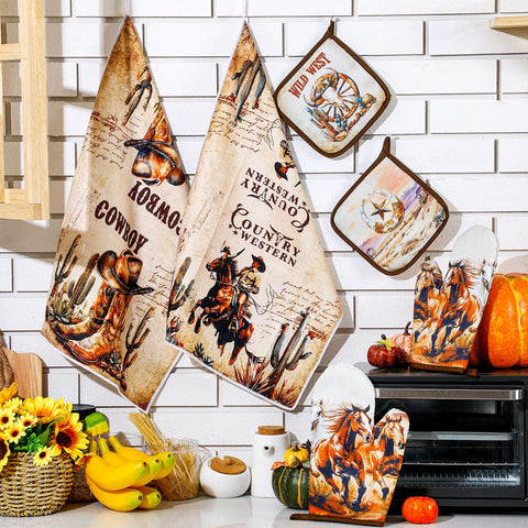 Leinuosen buffalo plaid pot holders offer heat-safe protection for ovens and grills