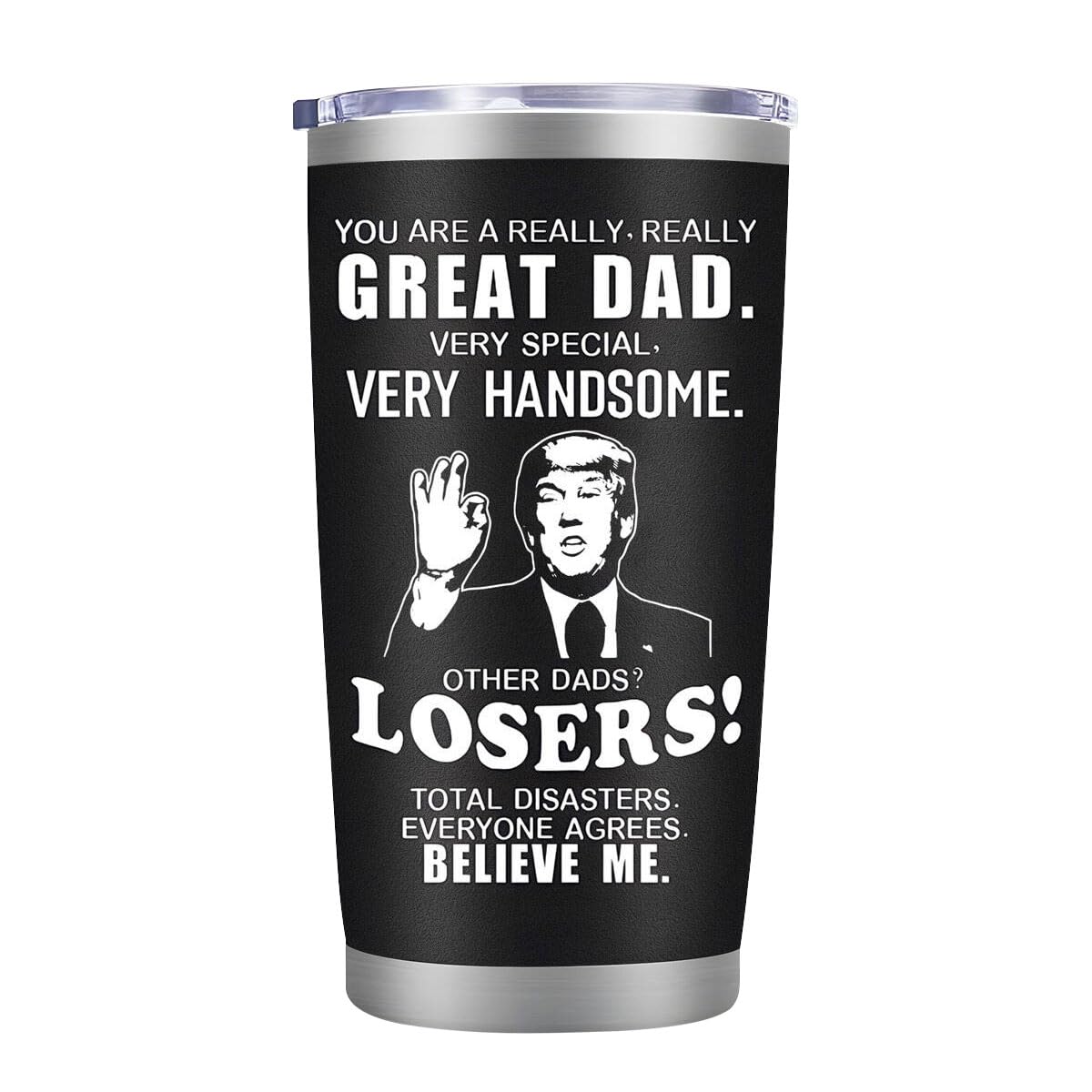 LEIOH 20oz tumbler mug black with lid for hot and cold drinks on the go