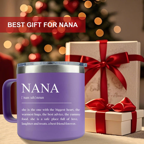 LEIOH Nana Gifts double-wall vacuum insulation keeps beverages cold or hot longer.