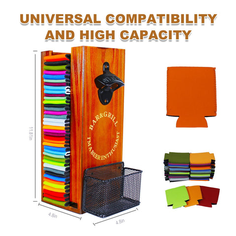 LEIRUOTM universal dispenser fits beer cans, bottles, and sodas.