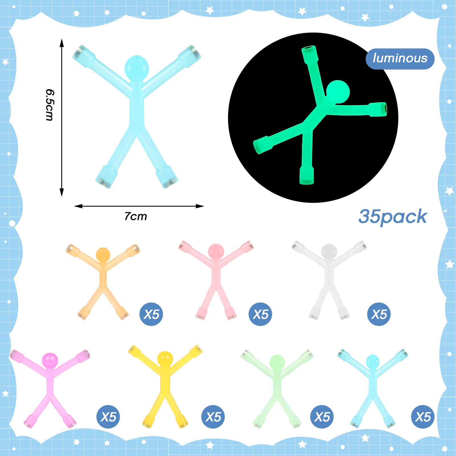 Leitee glow magnetic people pink magnet brightens desk space for kid-friendly fun