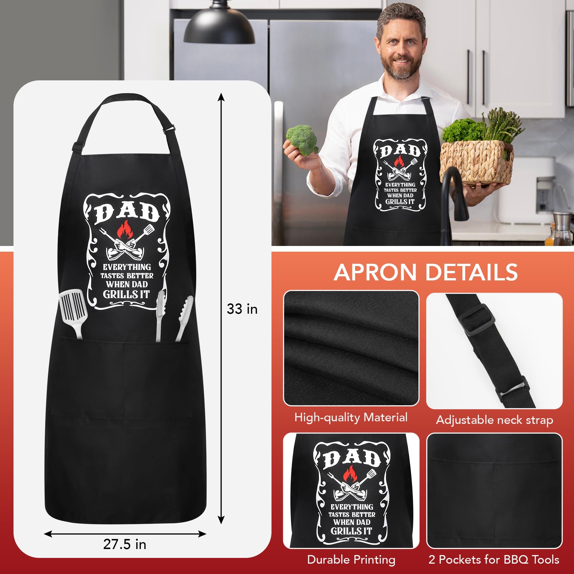 LEJIAJINW gift box showing a ready-to-gift grilling set for dad