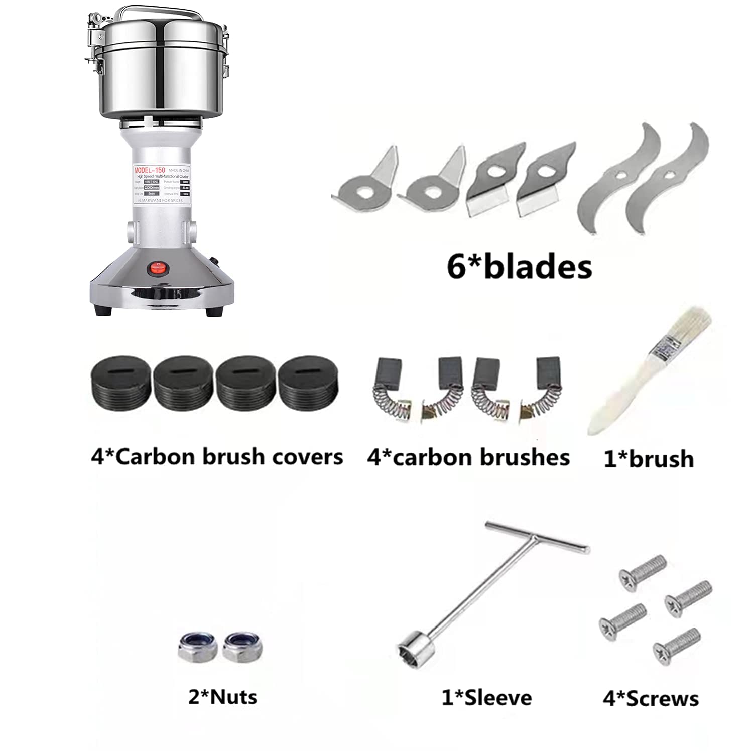LEJIEYIN 150g capacity ideal for small-batch spice and herb grinding.