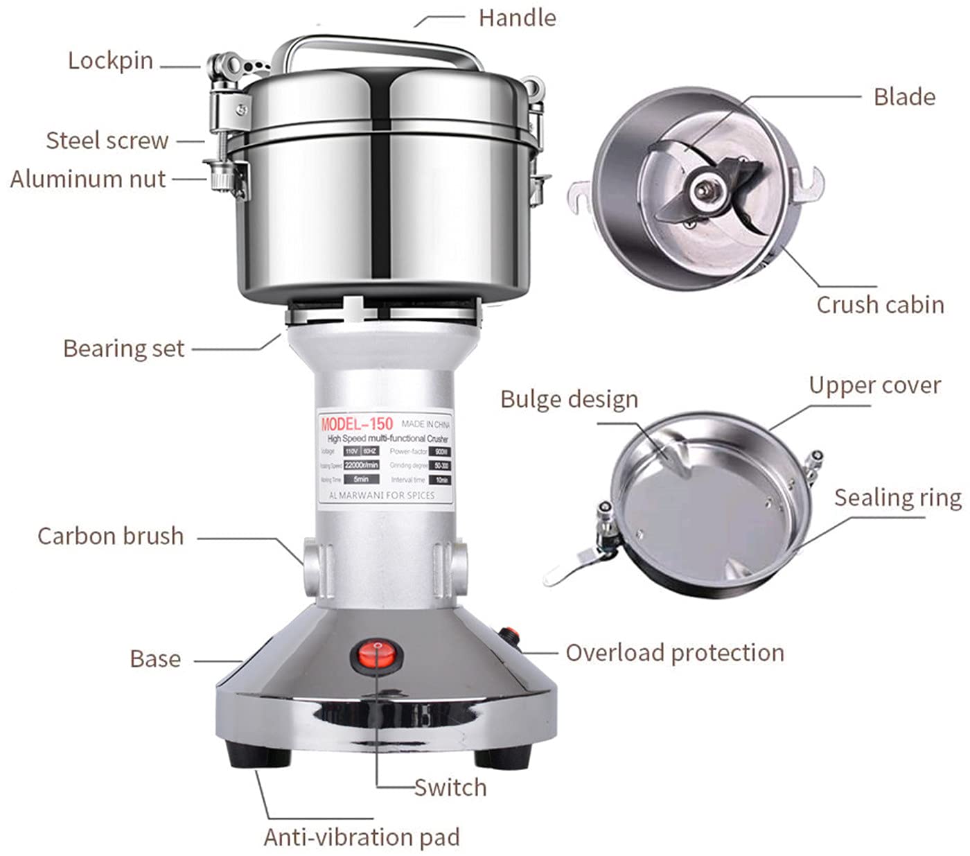 LEJIEYIN stainless steel body close-up highlighting durability.