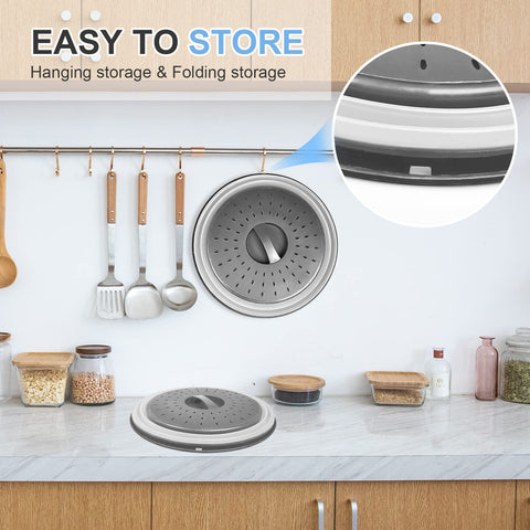 Easy-Grid-Handle design lets you lift hot lids safely.