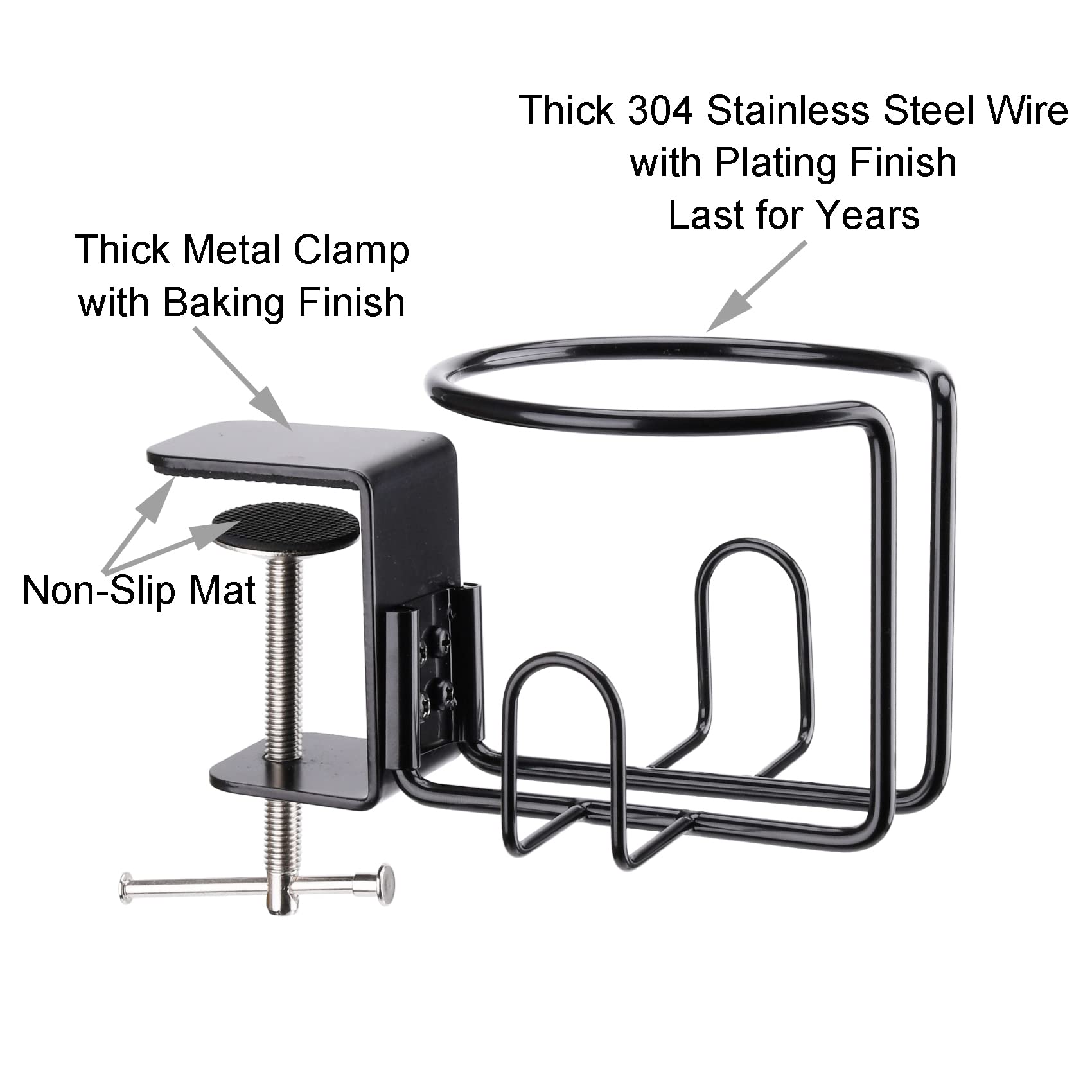 LEKUSHA black desk cup holder blends with any setup.