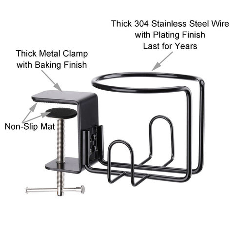 LEKUSHA black desk cup holder blends with any setup.