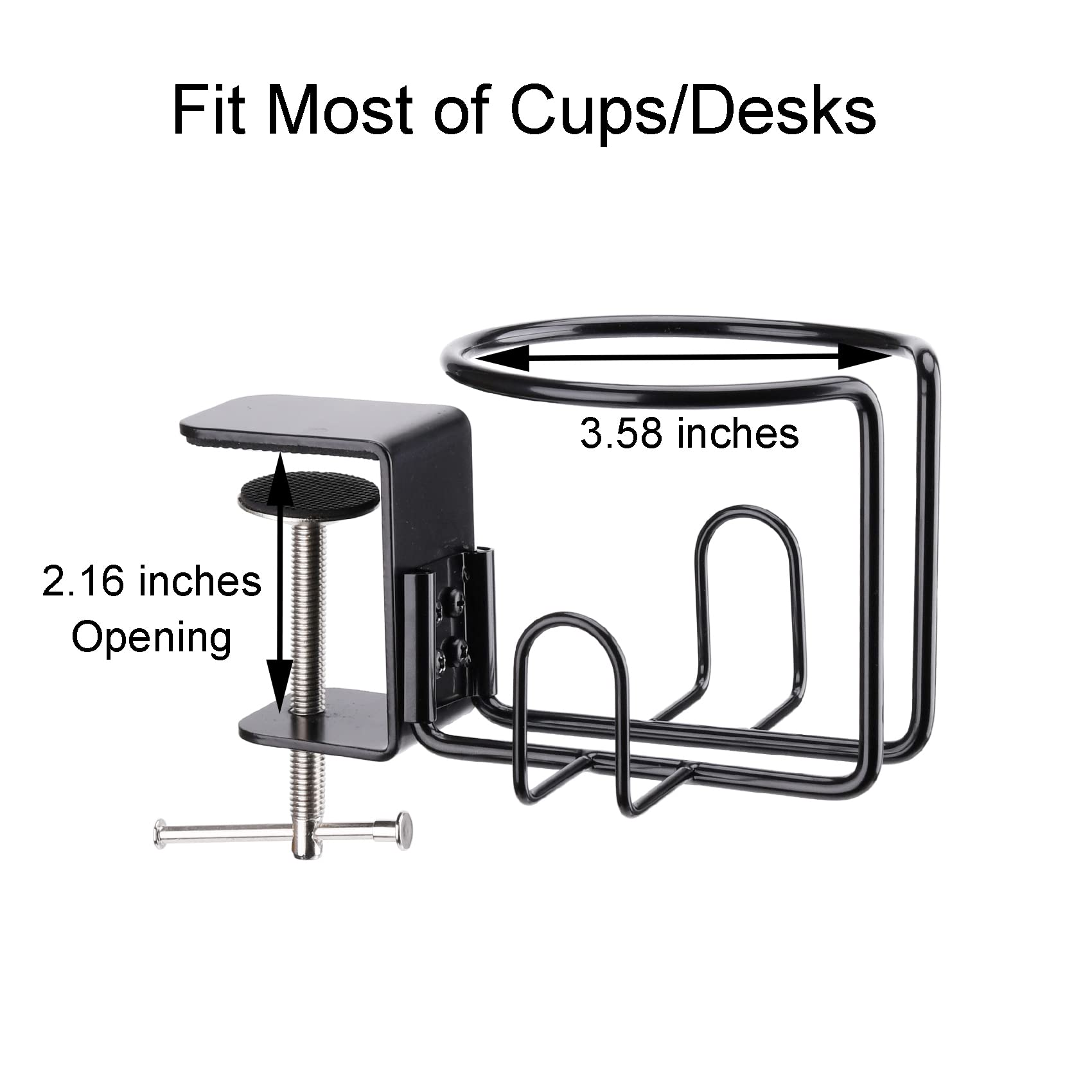 LEKUSHA vertical mount desk cup holder keeps drinks within reach.