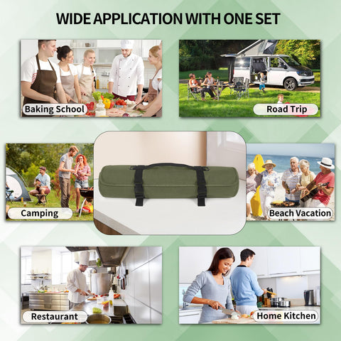 Lelezone knife roll bag makes a practical gift for chefs