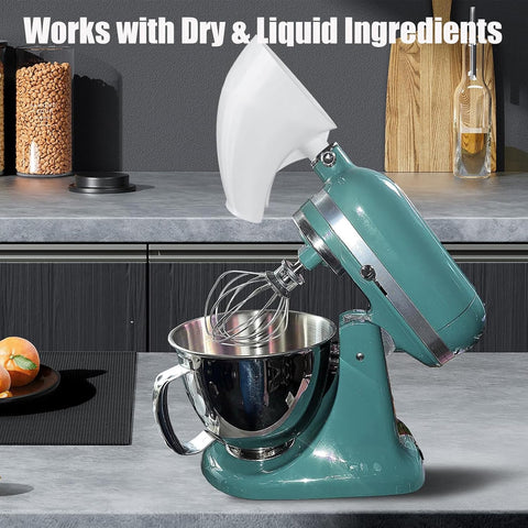 LELLURE Counte flour funnel handling liquids and eggs without spills.